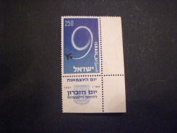 STAMPS ISRAELE 1957 The 9th Anniversary Of Independence MNH - Ongebruikt (met Tabs)