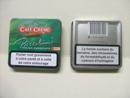 BOITE Métal Vide CAFE CREME PICCOLINI Italian Macchiato (20 Cigares) - Étuis à Cigares