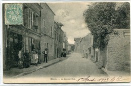 CPA 95 MERIEL LA GRANDE RUE 1903 - Meriel