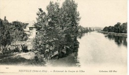 CPA 95 NEUVILLE RESTAURANT DU GOUJON DE L OISE - Neuville-sur-Oise