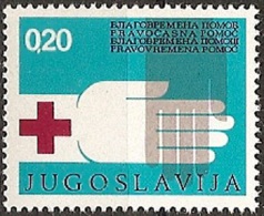 YUGOSLAVIA 1975 RED CROSS Surcharge MNH - Ungebraucht