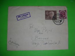Germany,Deutsche Post Berlin Stamp,mit Luftpost Cover,air Mail Letter,postal Stamp Combination,philatelic,par Avion Seal - Lettres & Documents