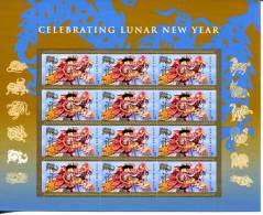 201457008 2012 (XX) POSTFRIS MINT NEVER HINGED  SCOTT  4623 Pane Of 12  Chinese New Year Dragon - Nuovi