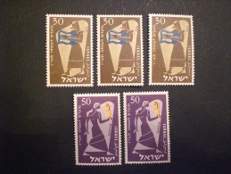 STAMPS ISRAELE  1956 Jewish New Year. Musicians Playing Instruments MNH - Neufs (sans Tabs)