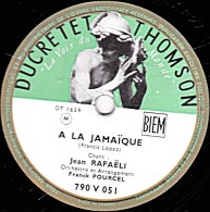 78 Trs - 25 Cm - état EX -  Jean RAPHAËLI -  A LA JAMAÏQUE - QU'ICI, QU'ICI - 78 T - Disques Pour Gramophone