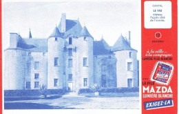 Buvard N° 12  MAZDA - CANTAL - Chateau LE FAU - Piles