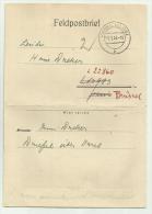 FELDPOSTBRIEF  VAREL GERMANIA 03-01.1944 LETTERA - Militares