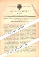 Original Patent -Rudolf Dehnke In Amalienhof B. Strelno / Strzelno , 1886 , Sicherung Für Gewehre , Jagd , Gewehr !!! - Posen