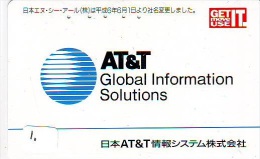 Telecarte Japon * AT&T * (1) Japan Phonecard - Telecom Operators