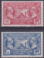 France 1927 YT N° 245/245 Visite De La Légion Américaine Neuf* Cote 6.00 - Unused Stamps