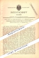 Original Patent - Jules Joly Und J. Bochon In Saint-Ghislain , 1887 , Zerkleinerungsapparat , Maschine !!! - Saint-Ghislain