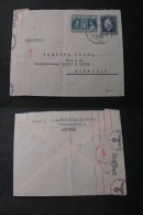 == Greece 1844 Cenzor Cover , Nazi Zensur Mannheim - Postal Stationery