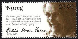 Norway Norge 2007 (16) - 100th Birth Anniversary Of Poet And Writer Halldis Moren Vesaas - Ungebraucht