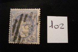 Espagne - Année 1870 - Figure Allégorique 1m Violet-saumon - Y.T. 102 - Oblitéré - Used - Gestempeld - Usados