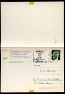 BERLIN P89 Antwort-Postkarte Heinemann Gelaufen München- Halle 1974  Kat. 18,00 € - Postkarten - Gebraucht