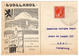 LUXEMBOURG - CARTE JOURNEE DU TIMBRE 1946 - In Gedenken An