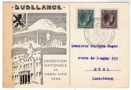 LUXEMBOURG - CARTE JOURNEE DU TIMBRE 1946 - Tarjetas Conmemorativas