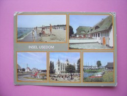 Ostsee, Insel Usedom - 5-Bild-Karte - [1986] - (D-H-D-MVP25) - Usedom