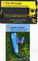 CARTES  MEMENTO  FRANCE TELECOM  Top Message/Transfert D'Appel   (Lot De 2) - Otros & Sin Clasificación