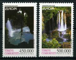 TURKEY 2001 (**) - Mi. 3260-61, Europa Cept (Natural Water Richess) - Unused Stamps