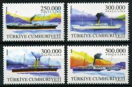 TURKEY 2001 (**) - Mi. 3281-84, Turkish Merchant Ships (2nd/3 Issue) - Neufs