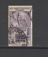 EMISSIONI GENERALI 1933 CINQUANTENARIO ERITREO 20 C.ANNULLATA - Amtliche Ausgaben