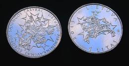 2013 LITHUANIA 1 LITAS 2013 EU PRESIDENCY UNC EUROPE UNION  STARS COIN From Mint Roll - Lituania