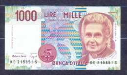 Italy  - 1990 -   1000 Lire   - .. ..P114b.....UNC - 1000 Lire