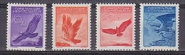 Liechtenstein 1936 Steinadler 10-30Rp  Gummiriffeling * Mh (= Mint, Hinged) (22453) - Poste Aérienne