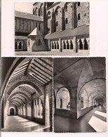 - 59: SOLESMES: L'Abbaye : 3 Cpsm : Nouveau Cloitre Et Bibliothèque, Cloitre Du Prieuré Et Nouveau - - Solesmes