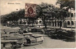 2 Postcards        HONG KONG       Shameen Canton          View Of The Peak - Chine (Hong Kong)