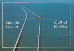 NEW AND OLD SEVEN MILE BRIDGES--OVERSEAS  HIGHWAY FLORIDA KEYS      (VIAGGIATA) - Key West & The Keys