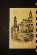 CP,  06, MENTON L'Eglise Saint Michel      N°687    Edition ND Dos Simple Precurseur - Menton