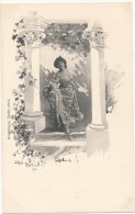 Jack ABEILLE - REUTLINGER  - Art Nouveau,  Femme , Colonnes - Janser