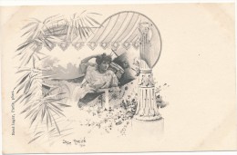 Jack ABEILLE - REUTLINGER  - Art Nouveau,  Femme , Hamac - Janser