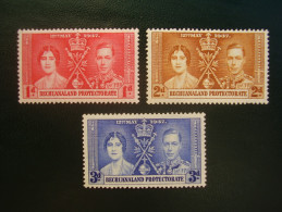 BECHUANALAND 1937  CORONATION Issue Of 12th.May In FULL SET 3 Values To 3d  Mint No Hinge. - 1885-1964 Protectorat Du Bechuanaland