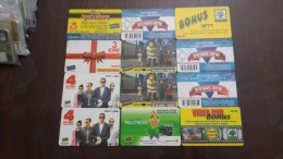 Israel-block Baster-(sinama Film Card)-(set A)-(12cards)-used+3card Prepiad Free - Otros