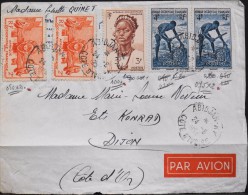 Enveloppe Par Avion 1954 - 5 Timbres A.O.F. - - Covers & Documents