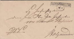 Braunschweig GANDERSHEIM 20 2 Ca. 1840 Nach Holzminden, Feuser 1074-4 Sog. Hammerstempel (n136) - Prephilately