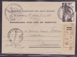 Recommandé - Lettre - Tarifs Postaux