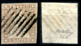 Svizzera--MF-0006 - 1854/1862 - Y&T: N. 26d (o) - Privo Di Difetti Occulti. - Gebraucht