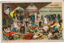 Carte Postale Ancienne D´ALLEMAGNE - DEUTSCHE VATERLANDSVERTEIDIGER IM MANÖVER-MASSENQUARTIER - Bad Muenstereifel