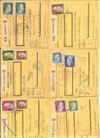 Luxemburg Ca 1943 Lot 7 Paketkarten Mit DR-Marken - 1940-1944 Occupazione Tedesca