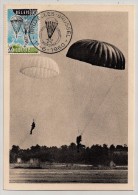 Belgique, 1960, Maximum Card, Parachutisme, FDC, Bruxelles, 13-6-60 - Parachutespringen