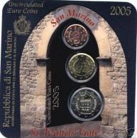 San Marino (Saint Marin) 2005: Minikit 3 Pièces (2c + 20c + 2€) - San Marino