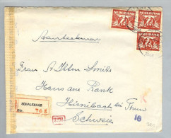 Niederlande 1944-01-12 Zensur-R-Br.Schalkhaar Nach Hünibach - Covers & Documents