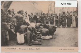Dahomey _ Un Groupe De Féticheurs _ F.N  .(seins Nus ) - Dahomey