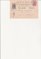 CARTE PUB AFFRANCHIE TIMBRE ALLEMAND N° 69 - OBLITERATION STRASBOURG 1911 - Storia Postale