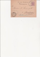 ENTIER POSTAL ALLEMAND -OBLITERATIO MUTZIG 1877 -  TB - Briefe U. Dokumente
