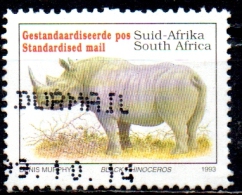 SOUTH AFRICA 1993 Endangered Fauna - (-) - Black Rhinoceros (English Name) FU - Gebruikt